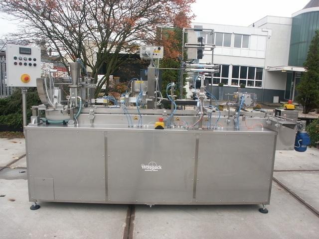 IMH SFLU-02 Blokbodem zakken opzet, vul, seal-, omvouw, en kop label machine